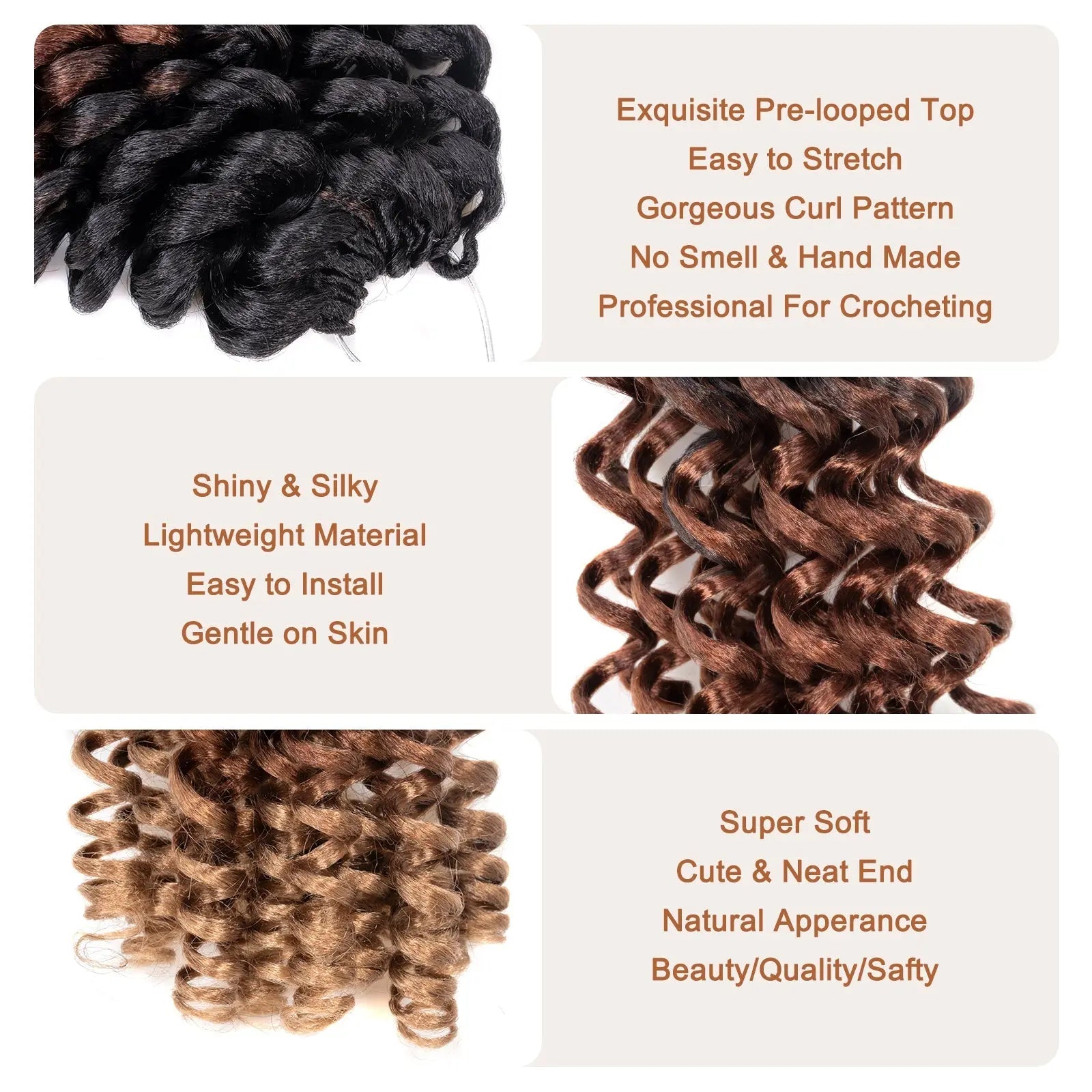Toyotress Wand Curl Jamican Bounce Curls Synthetic Braiding Hair Exentions